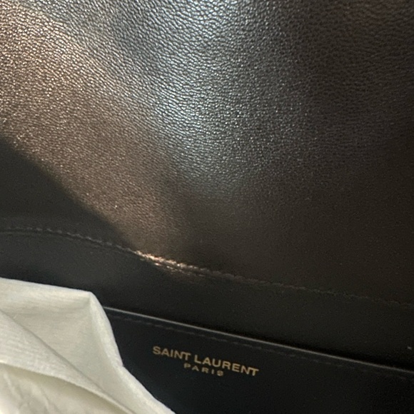 SAINT LAURENT CASSANDRE LEATHER CLUTCH - Picture 7 of 14